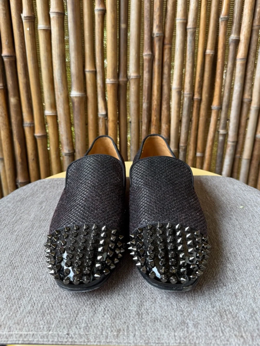 CHRISTIAN LOUBOUTIN men’s spiked loafers
